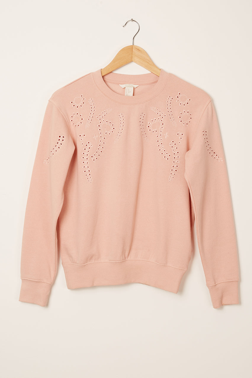H&M <br> Paisley Pattern Cutout Sweatshirt <br> Size XS