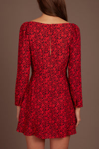 REVOLVE BLUE LIFE <br> Red Floral Print Coneja Mini Dress <br> Size XS