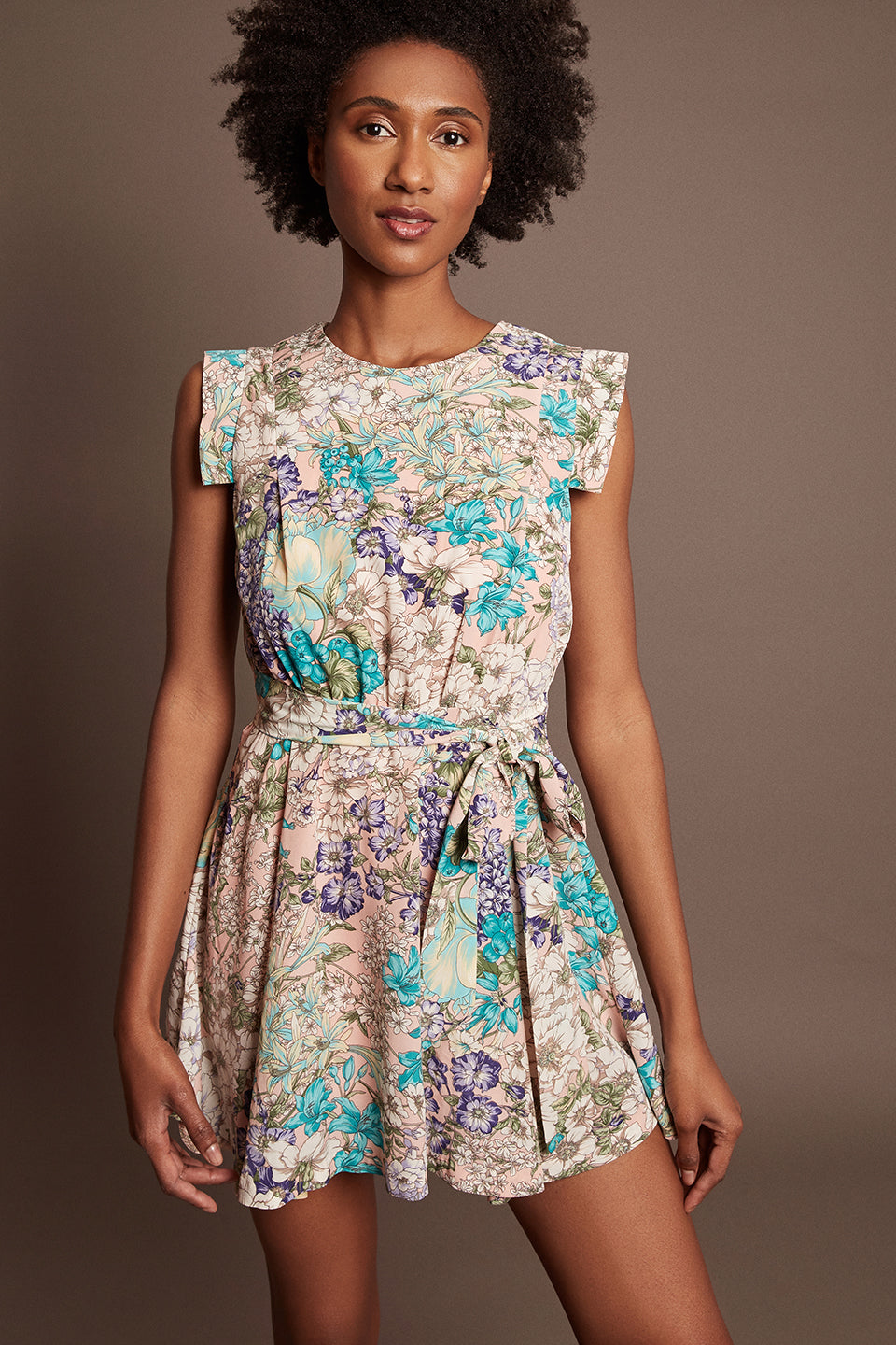 WYNN  <br>  Floral Print Mini Dress  <br>  Size S