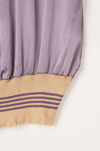 IN LOVE...BY CARLING <BR> Lavender Silk Top <br>  Size S