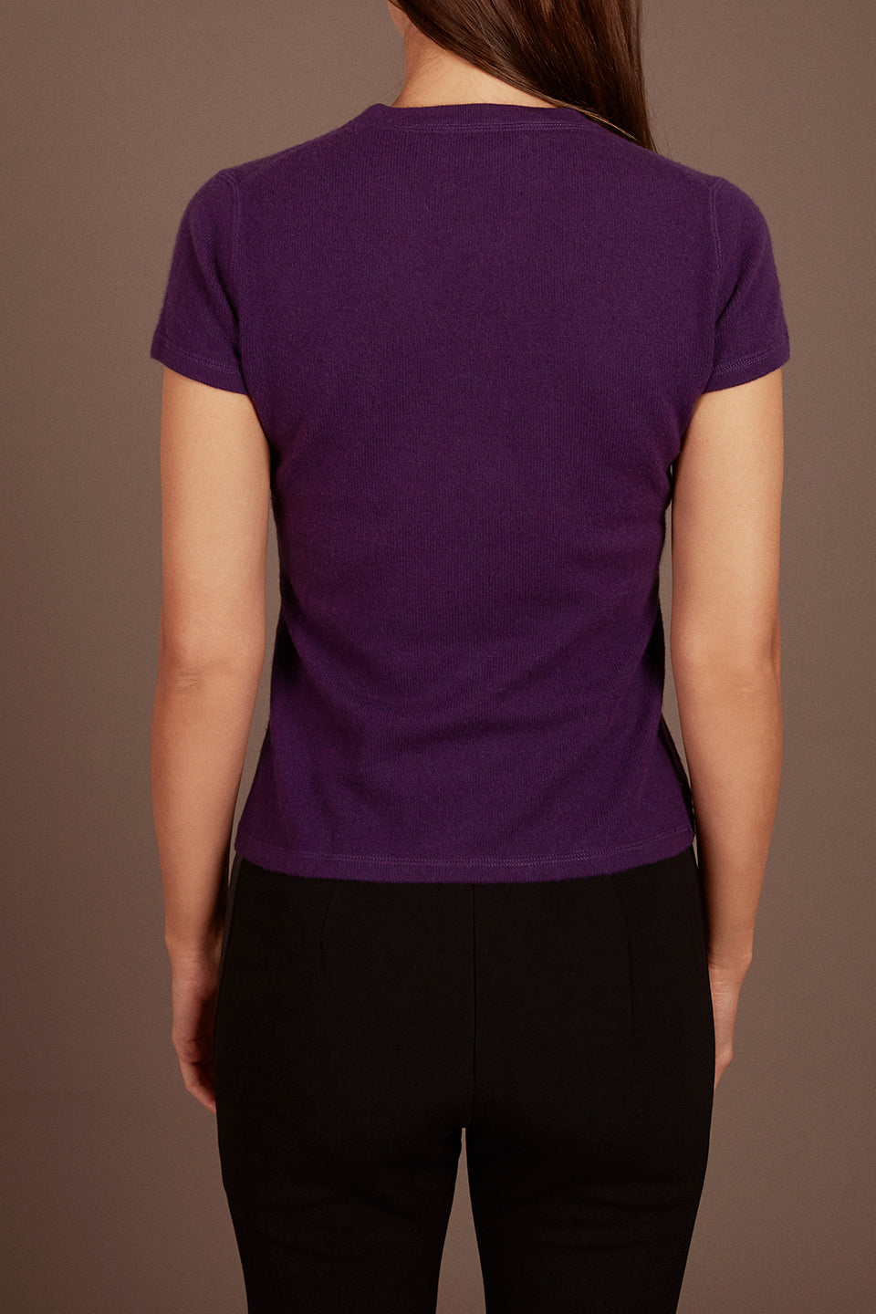 HENRI BENDEL <br> Cashmere Purple Sweater <br> Size M
