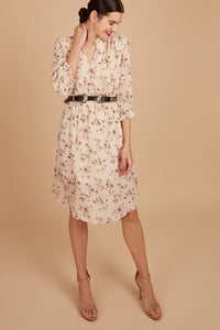 NASTY GAL <br> Floral Print Tea Midi Dress <br> Size L
